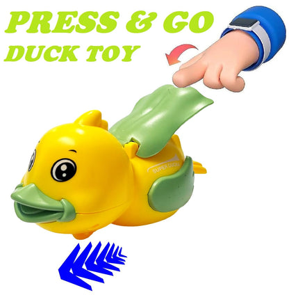 🦆SUPER TOY Crawling Duck Press and Go Toy